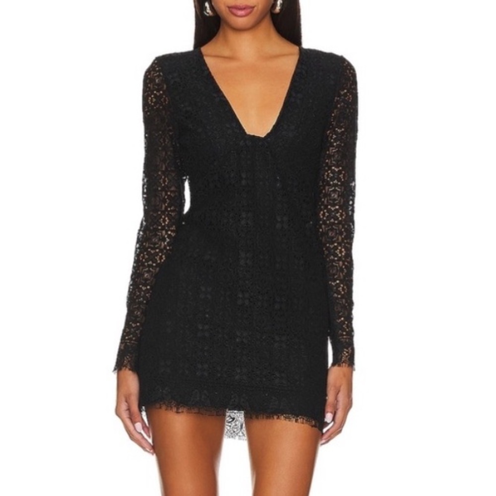 FREE PEOPLE Black Honey Honey Mini Dress Size 0 NWOT